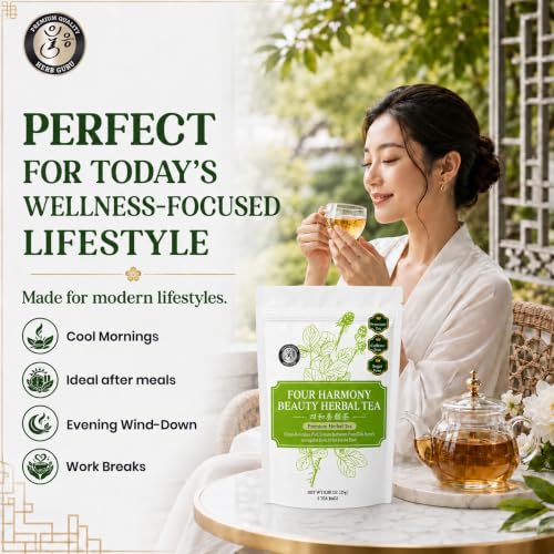 Beauty Glow Digestive Comfort & Relaxation Traditional Chinese Herbal Tea for Modern Wellness