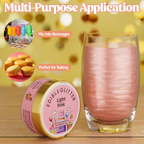 Edible Glitter for Drinks Cakes