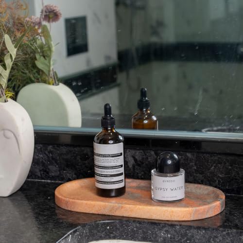 Natural Marble Tray for Bathroom Countertop
