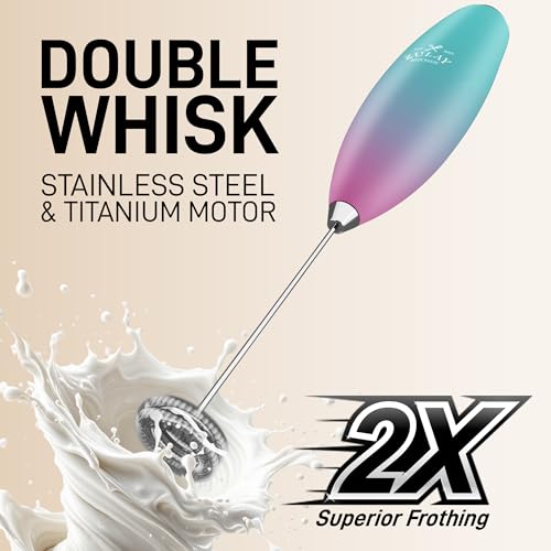 Zulay Powerful Milk Frother for Coffee with Upgraded Titanium Motor