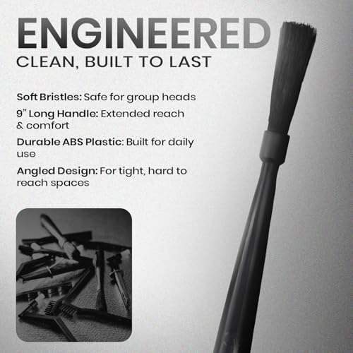 9 in Espresso Grinder Brush Coffee Cleaning Tool Handle