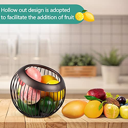 2 Pieces Coffee Pods Holder K Pods Holder Large Capacity Coffee Pod Baskets Stainless Steel Cup Organizer Sturdy for Espresso Capsule Pot Storage Metal Wire Fruit Bowl Snack Storage (2 Count)