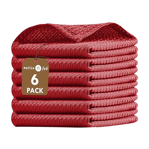 6 Pack Waffle Dish Cloths (6 Count)