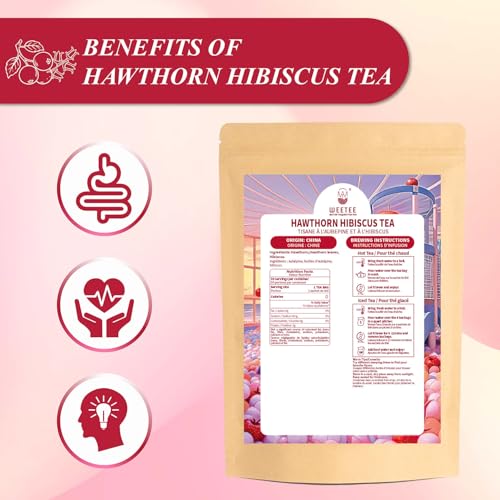 Hawthorn Hibiscus Tea Bags 50ct (50 Count)