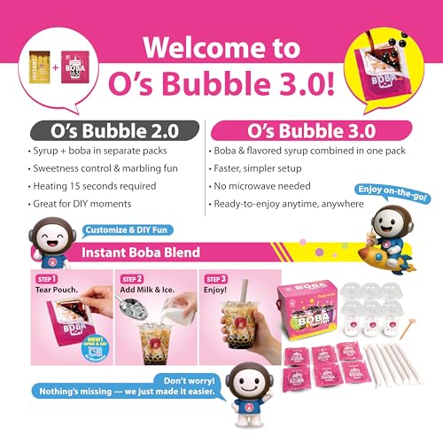 Boba Tea Kit All in One Bubble Tea Kit with Cups