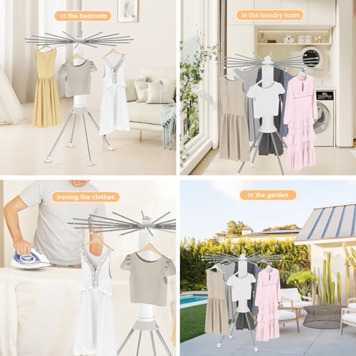 4 Legged Clothes Drying Rack Foldable