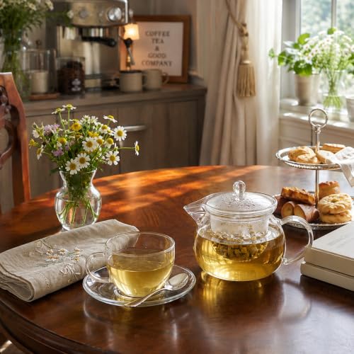 17 oz Round Professional Glass Teapot