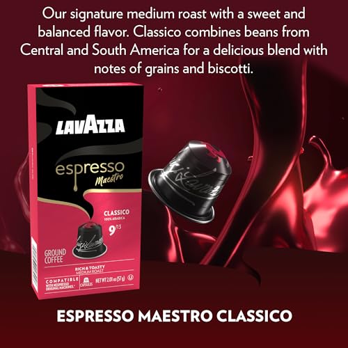 Espresso Maestro Classico Aluminum Capsules Compatible with Nespresso* Original Machines (60 Count)