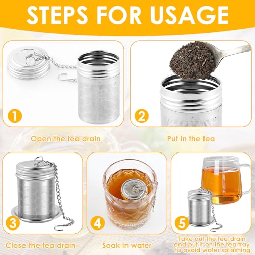 6 Pack Tea Infusers for Loose Tea (6 Count)