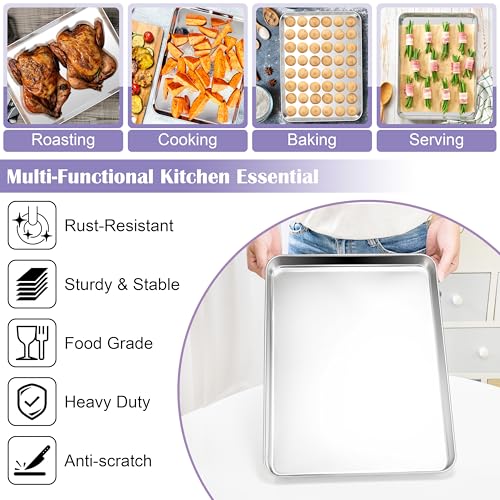 Large Baking Sheet with Wire Rack (4 Count)