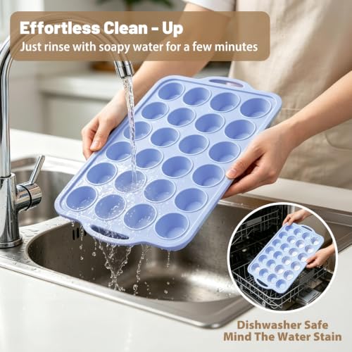 Blue Mini Silicone Cupcake Pan (2 Count)