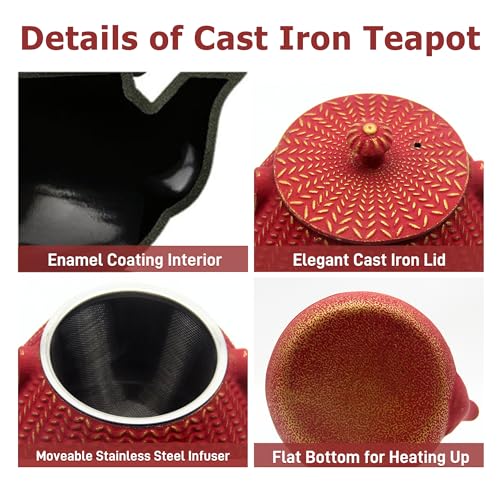 Small Cast Iron Tea Kettle for Stovetop Safe