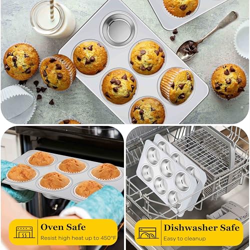 Stainless Steel Muffin Pans 6 (2.1 Count)