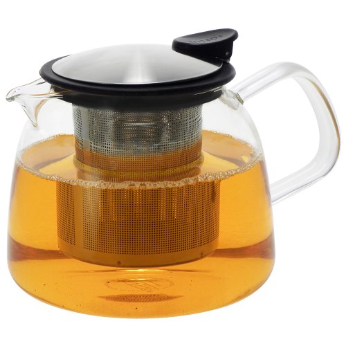 Bell Glass Teapot with Basket Infuser