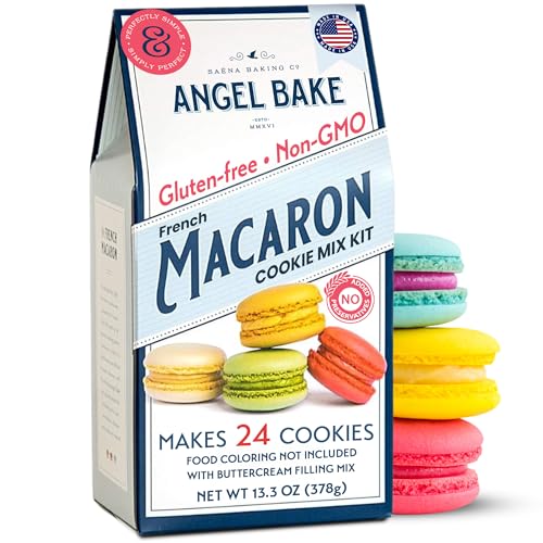 French Macaron Baking Mix Kit with Swiss Buttercream Filling (13.3 Ounce)