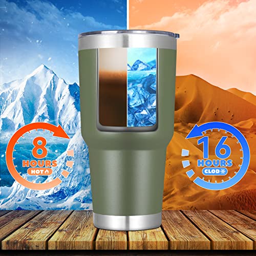 30 oz Tumbler with Lid and Straw (4 Count)
