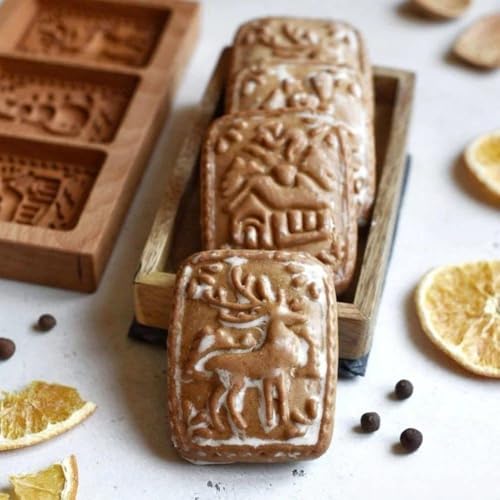Wooden Springerle Cookie Molds for Baking
