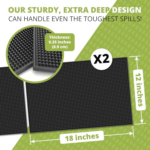 Bar Mats for Countertop Heavy Duty 2 Pack (2 Count)