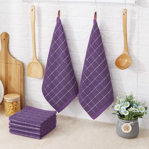 100% Cotton Terry Kitchen Dish Cloths (8 Count)