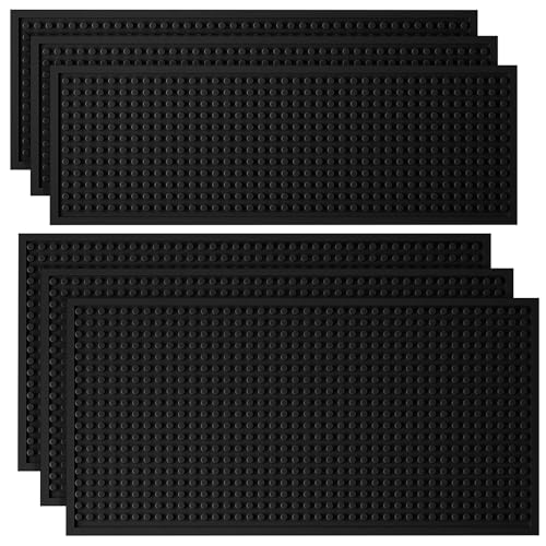 6 Pcs Bar Mat 12 X 6 Inch