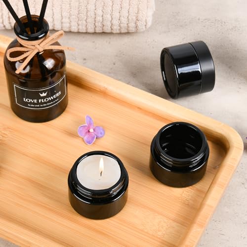 Glass Jars with Lids (24 Count)