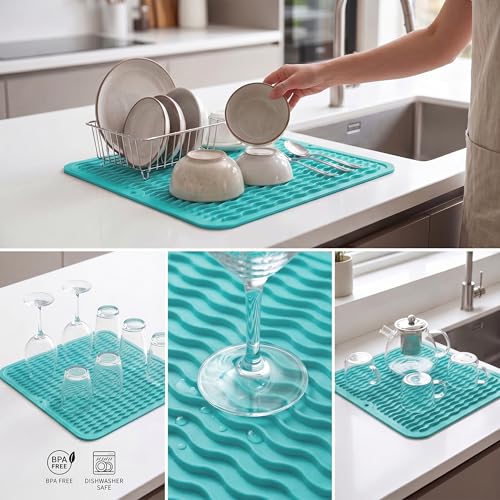 Silicone Dish Drying Mat for Multiple Usage