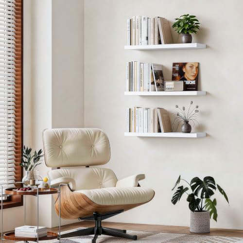 White Floating Shelves 22.5in