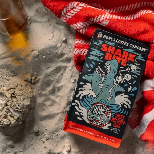 Shark Bite Buttered Rum Flavored Coffee (12 Ounce)