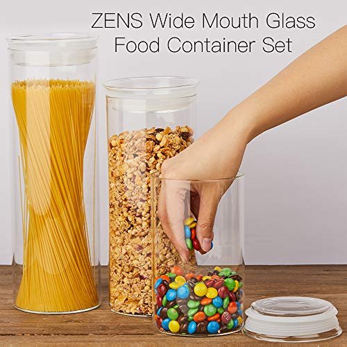 Glass Jars with Airtight Lid Set of 2 (2 Count)