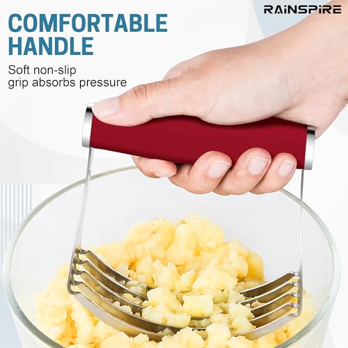 Large Pastry Cutter For Baking Durable Pastry Blender Dough Cutter Red