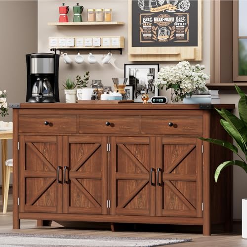 63" Sideboard Buffet Cabinet with Storage
