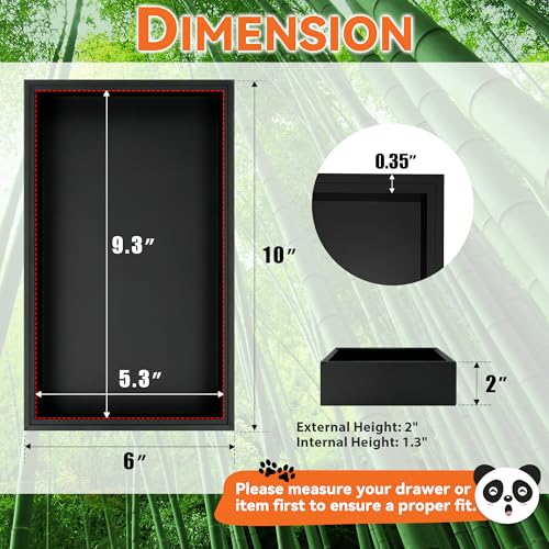 Bamboo Kitchen Drawer Organizer (2 Count)