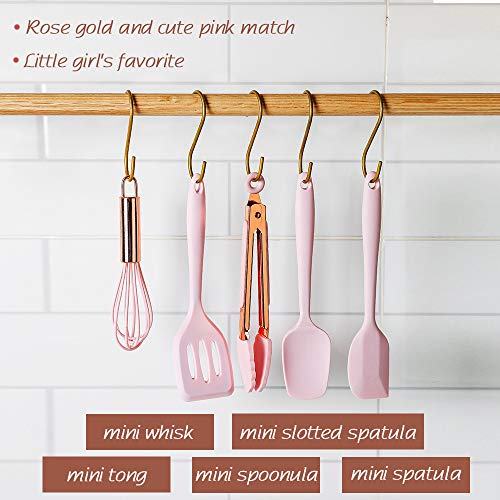 Rose Gold And Pink Kitchen Utensil Small Five (5 Count)