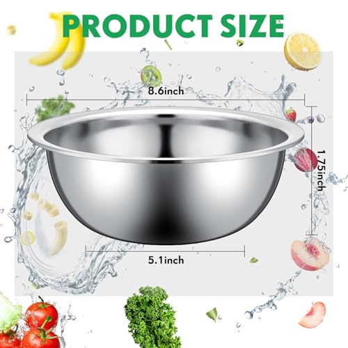 Stainless Steel Mixing Bowls Set (20 Count)