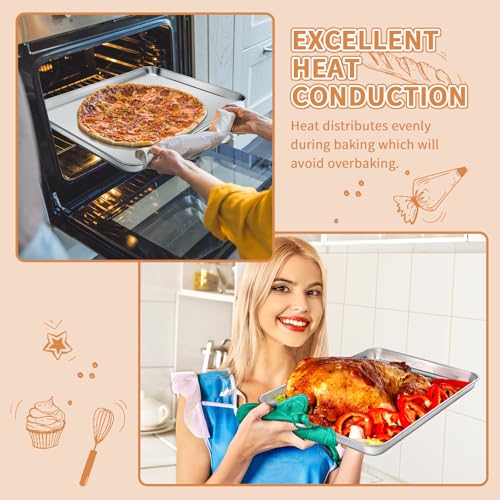 Stainless Steel Baking Sheet Pan Set of 2