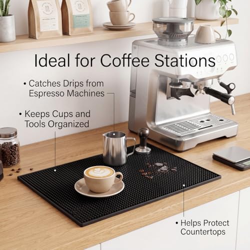 10 Pcs Bar Mat 18 X 12 Inch Black
