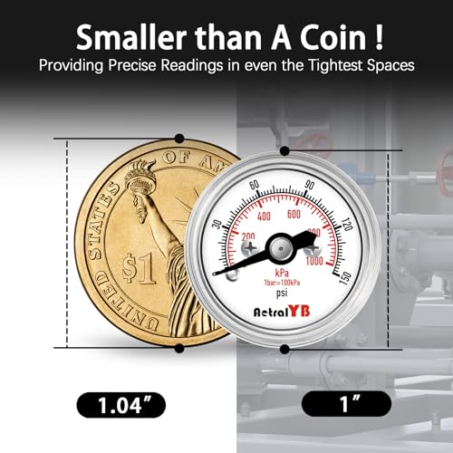 Mini 1 Inch Pressure Gauge