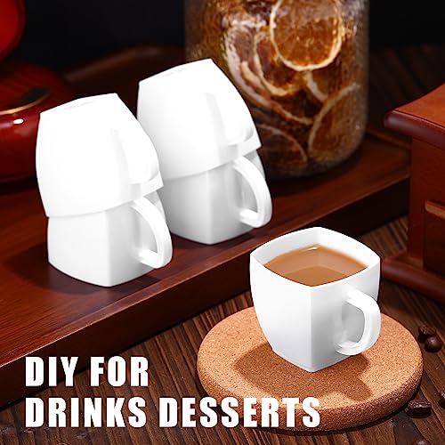 100 Pcs Mini Disposable Tea Cups with Handle (100 Count)