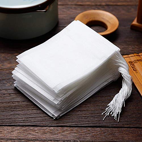100 Pcs Disposable Tea Bags for Loose Leaf Tea (100 Count)