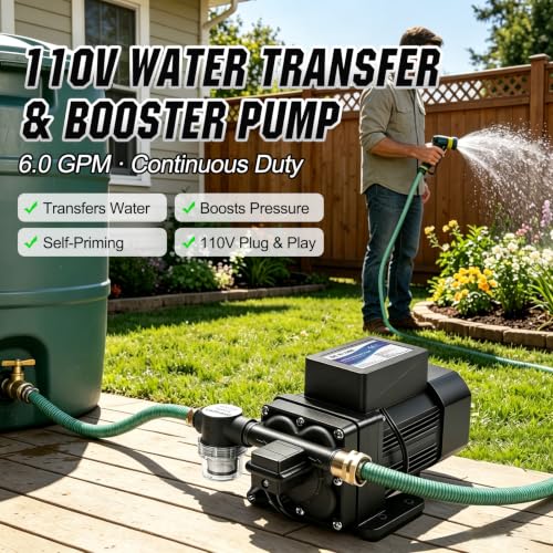 110V Brushless Water Booster Transfer Pump