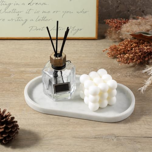 Natural White Marble Tray for Home Decor