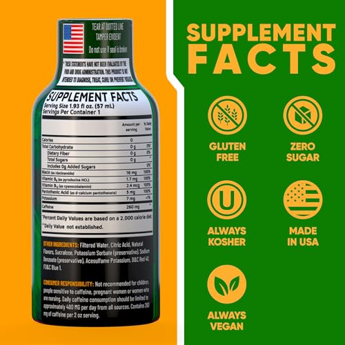 B12 Overload Extra Strength Energy Shot (92.64 Fl Oz)