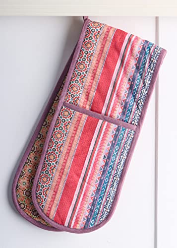 Double Oven Mitts 100% Cotton Double Oven Glove