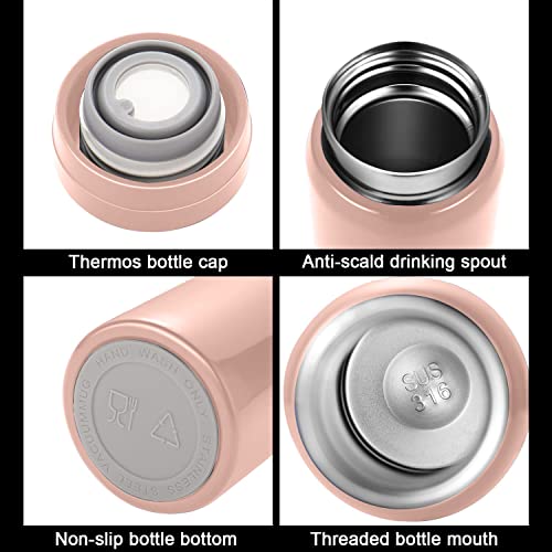 10oz Mini Water Bottle Stainless Steel Thermos Small Flask