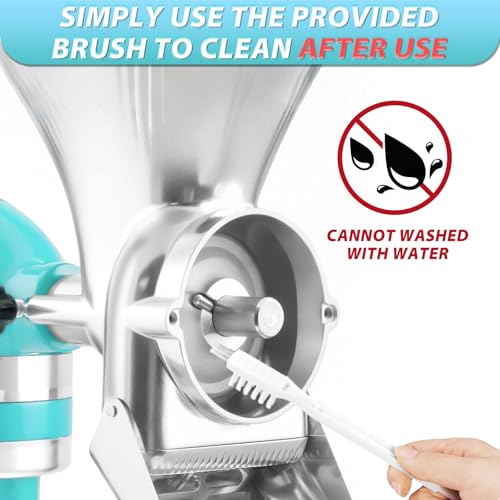 All Metal Grain Mill Attachment for KitchenAid Stand Mixers with 12 Grind Level Wheat Grinder Flour Mill for Sourdough Baking