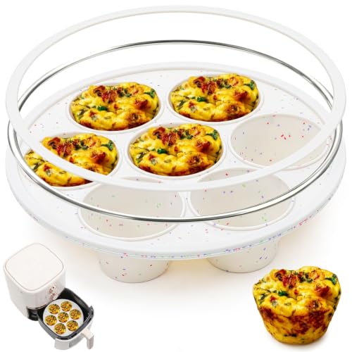 Silicone Air Fryer Muffin Pan with Reinforced Frame