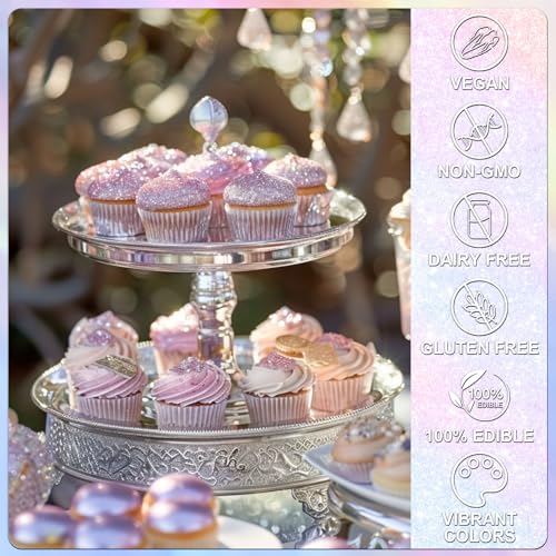 Iridescent Rainbow Edible Glitter