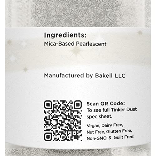 White Edible Glitter