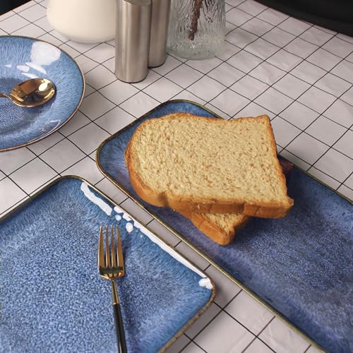 Porcelain Dinner Plates set dessert salad dish Set of 4 (4 Count)