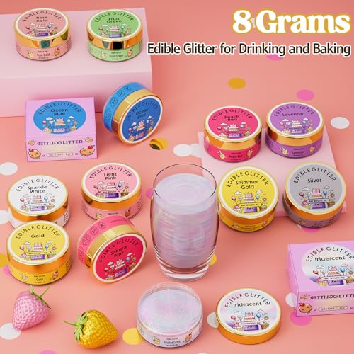 Edible Glitter for Drinks Cakes
